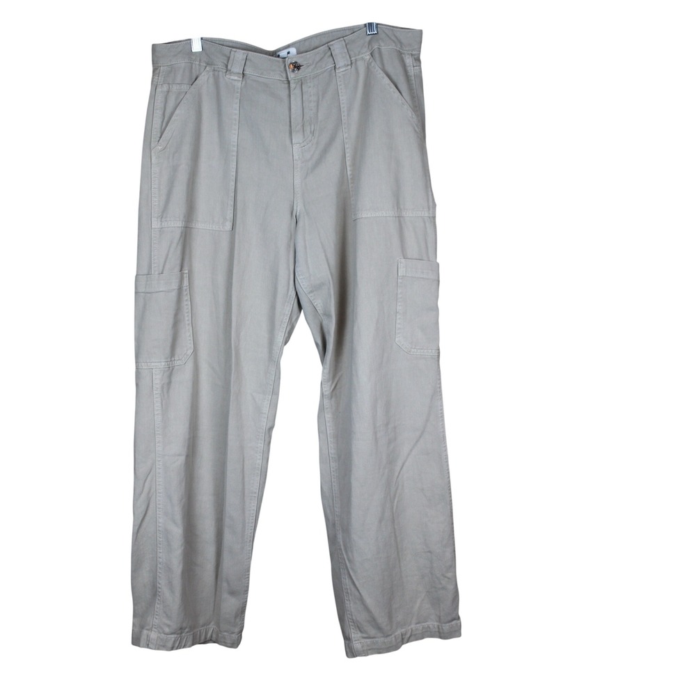 Garage Tan Utility Corpcore Streetwear Baggy Relaxed Fit Wide Leg Cargo Pants 13